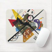 Kandinsky on White Two Abstract schilderen Muismat (Met muis)