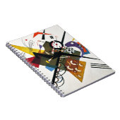 Kandinsky on White Two Abstract schilderen Notitieboek (Rechterzijde)