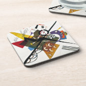 Kandinsky on White Two Abstract schilderen Onderzetter (Linkerzijde)