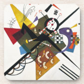 Kandinsky on White Two Abstract schilderen Onderzetter (Voorkant)