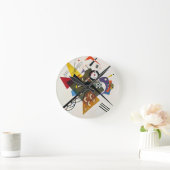 Kandinsky on White Two Abstract schilderen Ronde Klok (Huis)