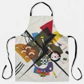 Kandinsky on White Two Abstract schilderen Schort (Voorkant)