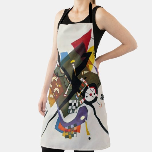 Kandinsky on White Two Abstract schilderen Schort (Insitu)