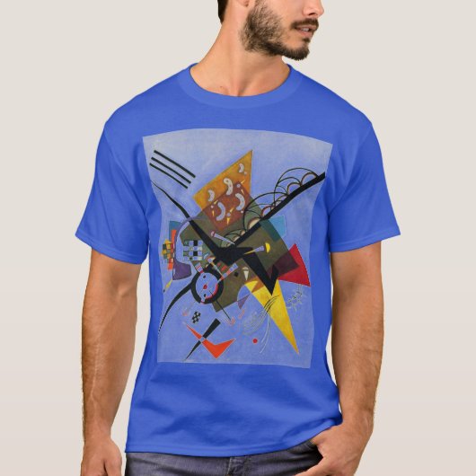 Kandinsky on White Two Abstract schilderen T-Shirt (Voorkant)