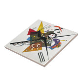 Kandinsky on White Two Abstract schilderen Tegeltje (Zijkant)
