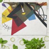 Kandinsky on White Two Abstract schilderen Theedoek (Gevouwen)