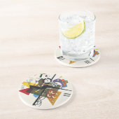 Kandinsky on White Two Abstract schilderen Zandsteen Onderzetter (Zijkant)