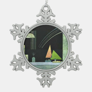 Kandinsky - onbeweeglijk tin sneeuwvlok ornament