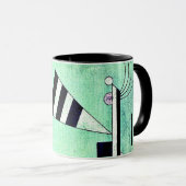 Kandinsky - Ondergedompeld in groen Mok (Voorkant rechts)