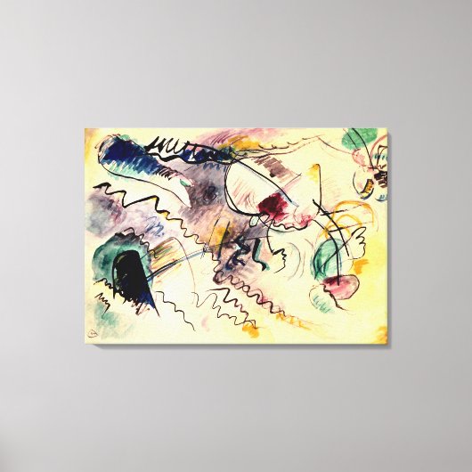 Kandinsky - Ondertiteling, 1913 kunstwerk Canvas Afdruk (Voorkant)