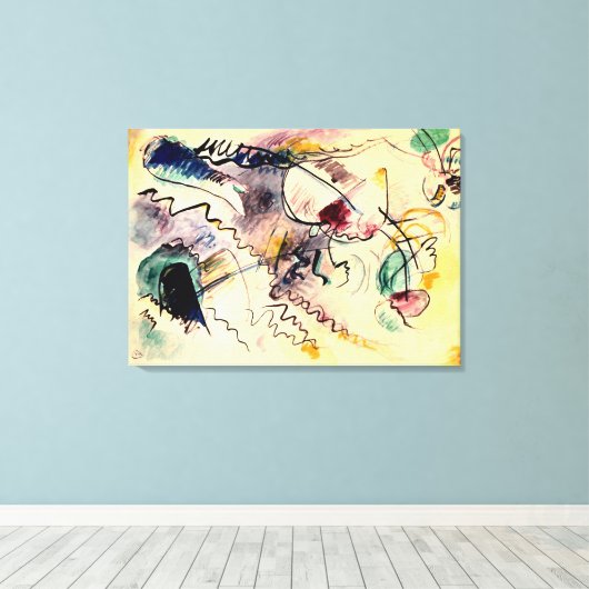 Kandinsky - Ondertiteling, 1913 kunstwerk Canvas Afdruk (Insitu (Houten vloer))