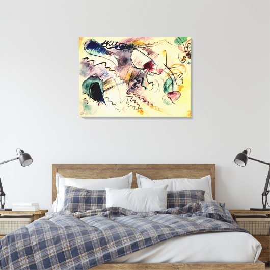 Kandinsky - Ondertiteling, 1913 kunstwerk Canvas Afdruk (Insitu (Slaapkamer))