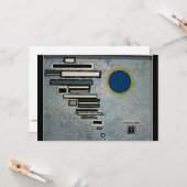 Kandinsky - Ongelijke, abstracte kunst Kaart (Voorkant / Achterkant in situ)