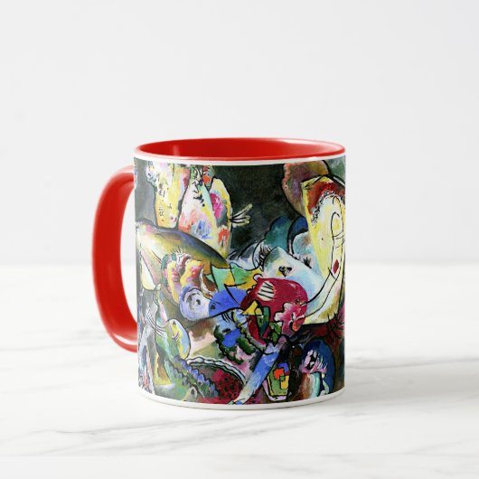 Kandinsky - Onrustige, abstracte kunst Mok (Voorkant links)