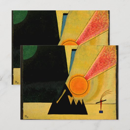 Kandinsky - Ontwikkeling, populaire schilderkunst, Briefkaart (Voorkant / Achterkant)