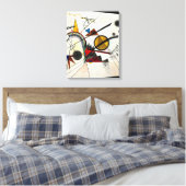 Kandinsky - Op het Zwarte Plein Canvas Afdruk (Insitu (Slaapkamer))