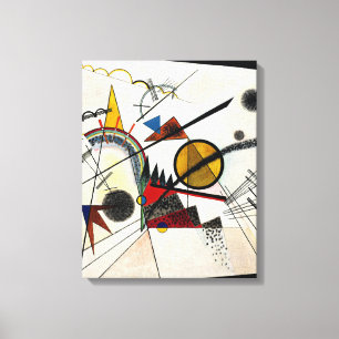 Kandinsky - Op het Zwarte Plein Canvas Afdruk