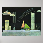 Kandinsky - Op Rest, abstract kunstwerk Poster (Voorkant)