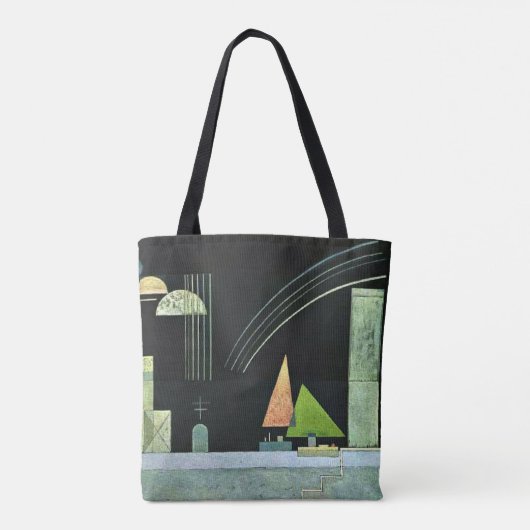 Kandinsky - Op Rest, beroemd schilderij Tote Bag (Achterkant)