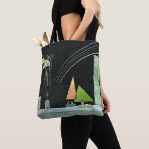 Kandinsky - Op Rest, beroemd schilderij Tote Bag