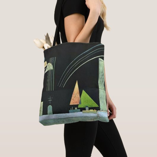 Kandinsky - Op Rest, beroemd schilderij Tote Bag (Dichtbij)