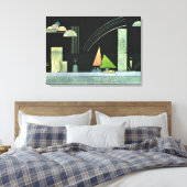 Kandinsky - Op Rest Canvas Afdruk (Insitu (Slaapkamer))