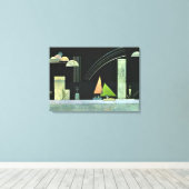 Kandinsky - Op Rest Canvas Afdruk (Insitu (Houten vloer))