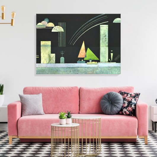 Kandinsky - Op Rest Canvas Afdruk (Insitu (Woonkamer))