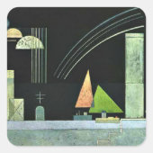 Kandinsky - Op Rest Vierkante Sticker (Voorkant)