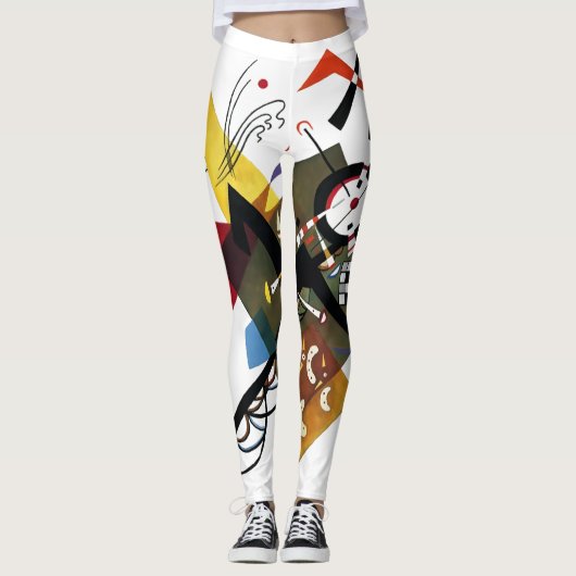 Kandinsky, Op Wit 1923 Leggings (Voorkant)