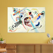 KANDINSKY - OP WIT (I) - Comp. 224 - 1920 - Canvas Afdruk (Insitu (Woonkamer))