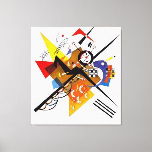 KANDINSKY - OP WIT II -1923 - Bauhaus Canvas Afdruk (Voorkant)