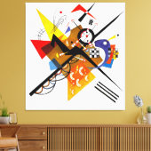 KANDINSKY - OP WIT II -1923 - Bauhaus Canvas Afdruk (Insitu (Woonkamer))
