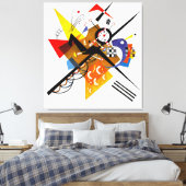 KANDINSKY - OP WIT II -1923 - Bauhaus Canvas Afdruk (Insitu (Slaapkamer))