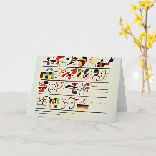 Kandinsky - Opvolging, beroemd kunstwerk, Kaart (Gele Bloem)