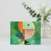 Kandinsky - Opwaarts, populair abstract schilderij Briefkaart (Staand voorkant)