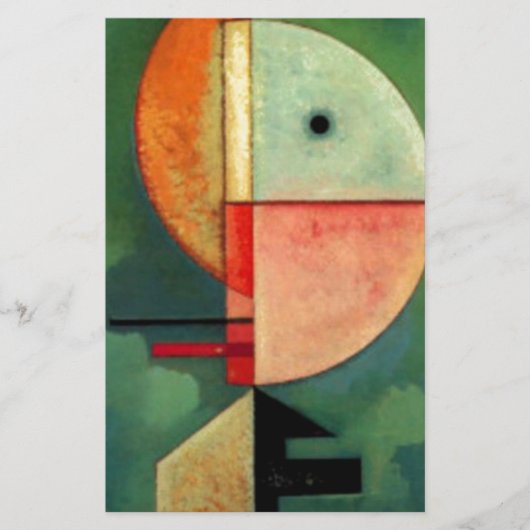 Kandinsky Opwaartse Abstracte Schilderij Briefpapier (Voorkant)