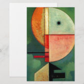 Kandinsky Opwaartse Abstracte Schilderij Briefpapier (Voorkant / Achterkant)