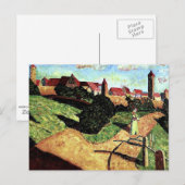 Kandinsky - Oude Stad II, kleurrijk schilderij Briefkaart (Voorkant / Achterkant)