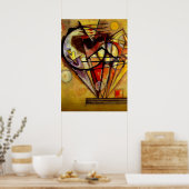 Kandinsky - Over de punten Poster (Keuken)