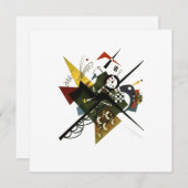 Kandinsky over Wit II - Abstracte expressionistisc Feestdagenkaart (Voorkant / Achterkant)
