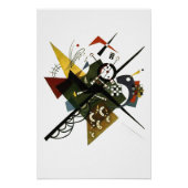 Kandinsky over Wit II - Abstracte expressionistisc Perfect Poster (Voorkant)