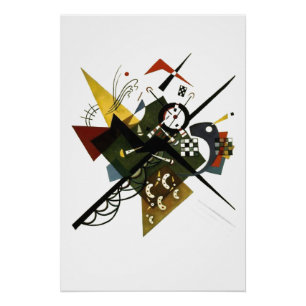 Kandinsky over Wit II - Abstracte expressionistisc Perfect Poster