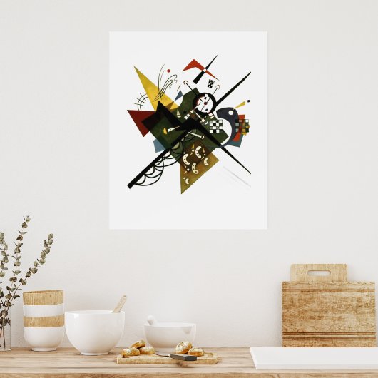 Kandinsky over Wit II - Abstracte expressionistisc Poster (Keuken)