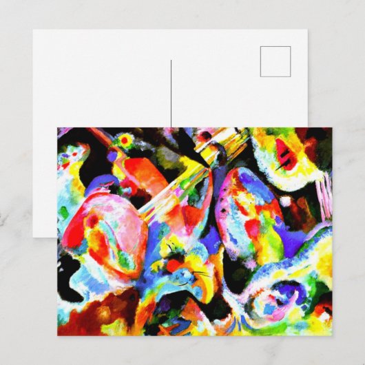 Kandinsky - Overstroming Improvisatie, Briefkaart (Voorkant / Achterkant)