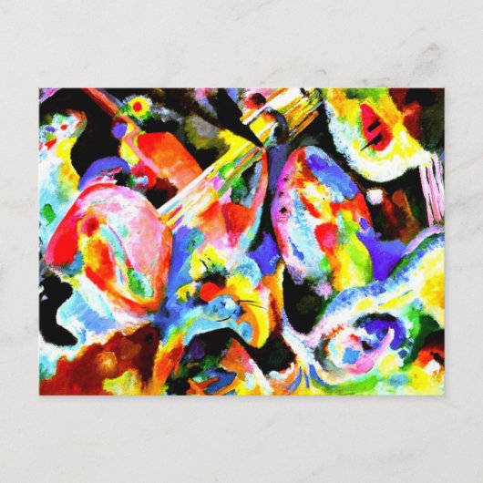 Kandinsky - Overstroming Improvisatie Briefkaart (Voorkant)