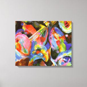 Kandinsky - Overstroming Improvisatie, Zondvloed Canvas Afdruk
