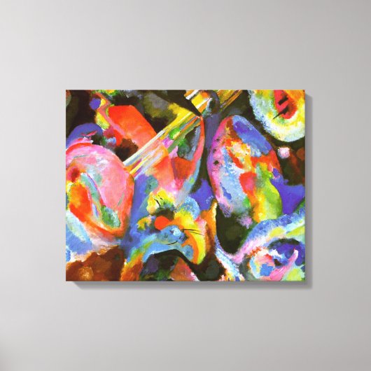 Kandinsky - Overstroming Improvisatie, Zondvloed Canvas Afdruk (Voorkant)