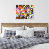 Kandinsky - Overstroming Improvisatie, Zondvloed Canvas Afdruk (Insitu (Slaapkamer))