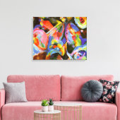 Kandinsky - Overstroming Improvisatie, Zondvloed Canvas Afdruk (Insitu (Woonkamer))